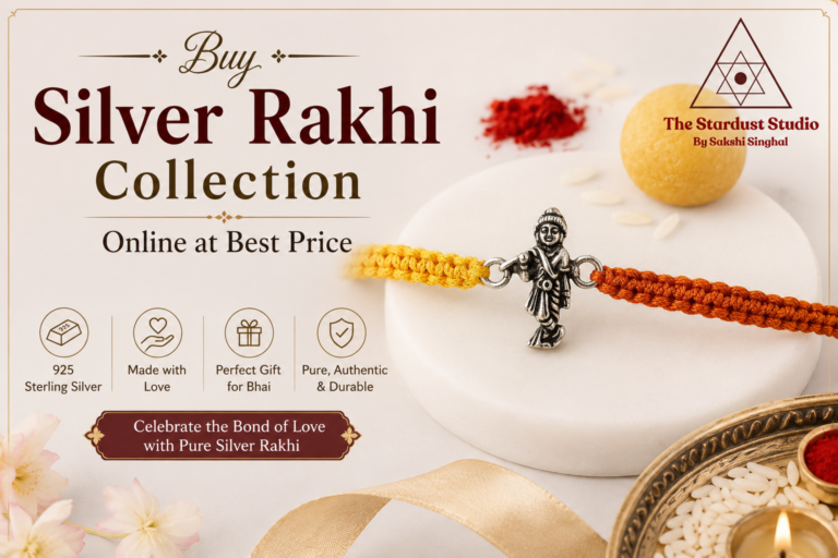 silver rakhi online