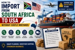 how to import from south africa to usa
