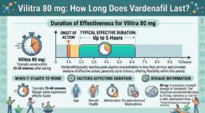 Vilitra 80 mg: How Long Does Vardenafil Last?