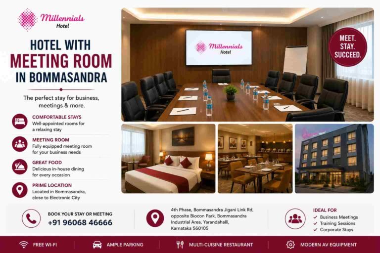 Hotel with Meeting Room in Bommasandra