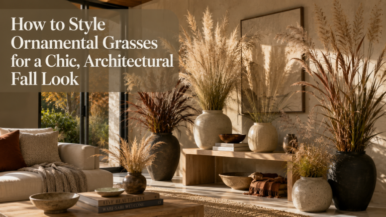 How to Style Ornamental Grasses for a Chic, Architectural Fall Look