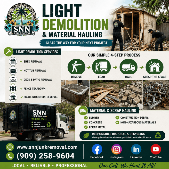Light Demolition and Material Hauling