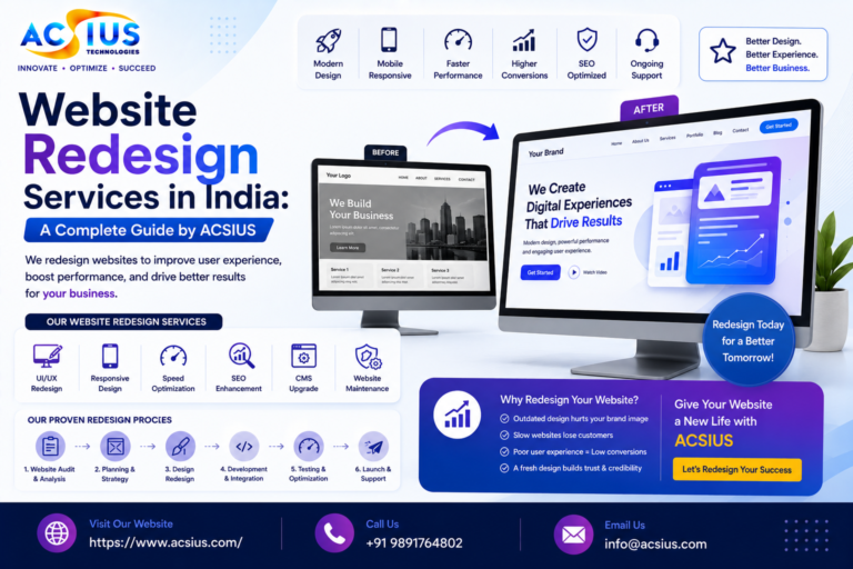 Web Redesign Services in India