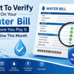 What To Verify On Your Water Bill Before You Pay It Online This Month