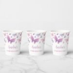 custom Butterfly paper cups