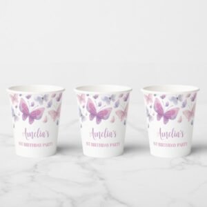 custom Butterfly paper cups