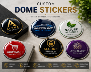 Dome stickers