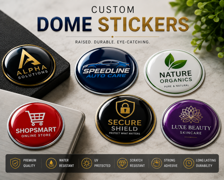 Dome stickers