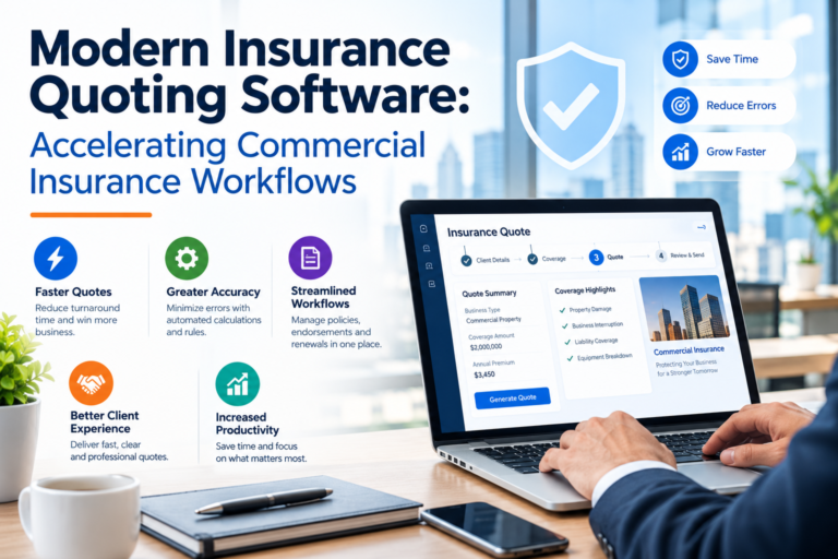 Modern Insurance Quoting Software: Accelerating Commercial Insurance Workflows