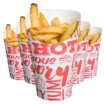 Printed fry scoop cups
