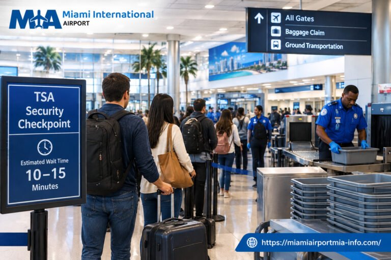 miami airport tsa wait times