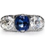 three stone sapphire ring